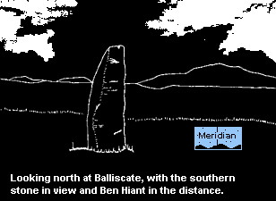 Balliscate standing stones - drawing