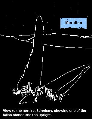 Salachary standing stones - drawing